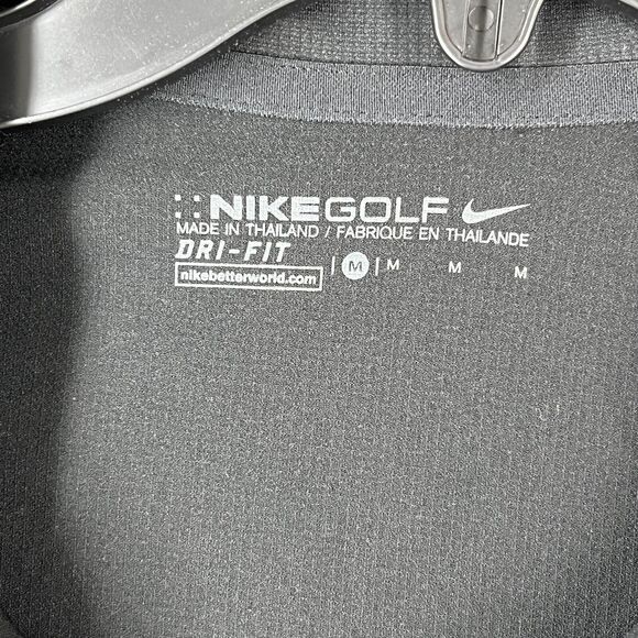 Nike Golf Shirt Womens Medium Black Polo‎ Dri Fit Performance Sundance - Picture 5 of 9